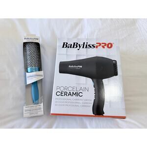 BaByliss Bundle | PRO Ceramix Xtreme Hair Dryer Blk & Nano Titanium Round Brush